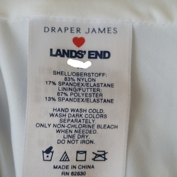 Draper James x Lands' End Twist Front Underwire Bikini Top Swimsuit - Picture 12 of 12